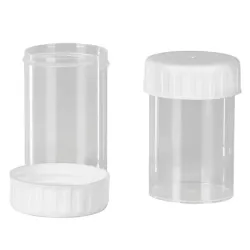 Universele pot met schroefdeksel aseptisch/aseptisch, met etiket | 40 mm | 60 mm | 60 ml